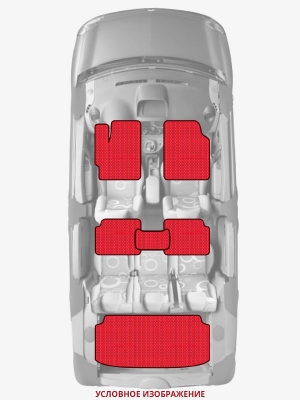 ЭВА коврики «Queen Lux» комплект для УАЗ Pickup